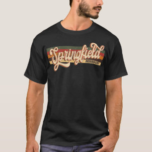 Springfield Missouri State Usa Travel Retro Vintag T Shirt