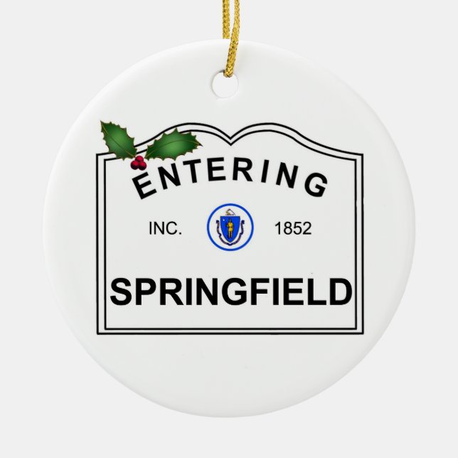 Springfield MORSOR Julgransprydnad Keramik (Framsidan)