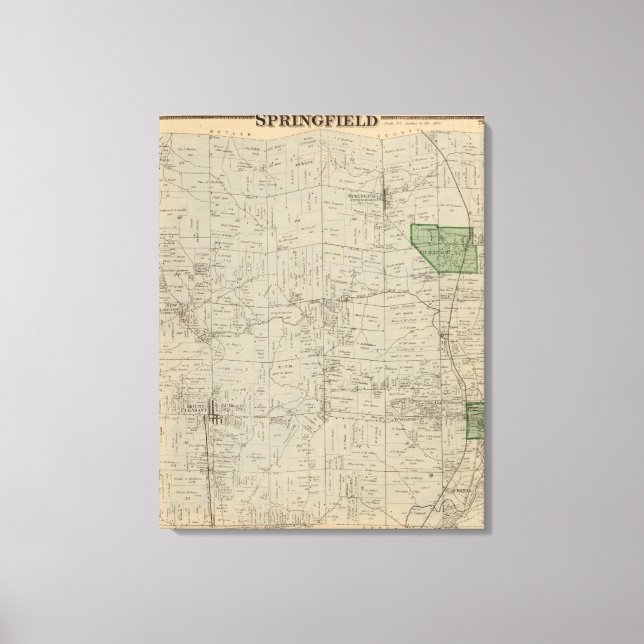 Springfield, Ohio Canvastryck (Framsida)