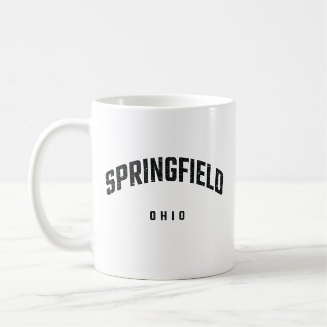 Springfield Ohio OH Kaffemugg (Vänster)