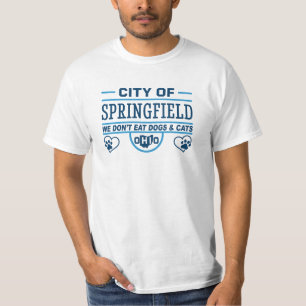 Springfield Ohio Vi äter inte Hundar och katter T Shirt