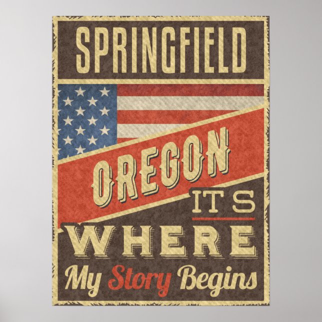 Springfield Oregon Poster (Framsidan)