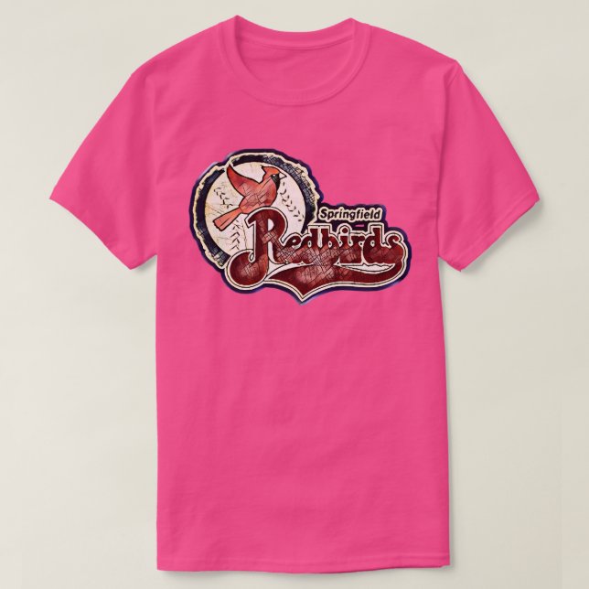 Springfield Redbird Baseball T Shirt (Design framsida)