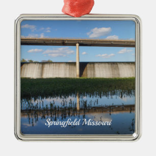 Springfield Sjö Missouri Dam Metall Ornament