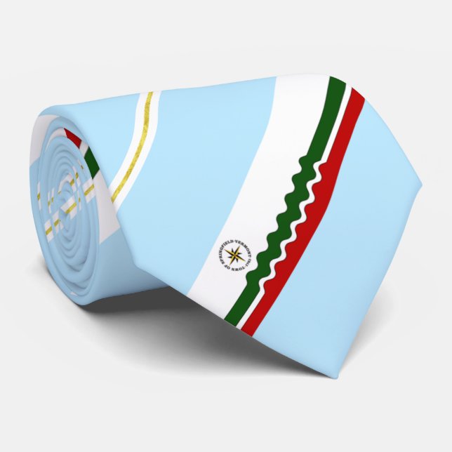 Springfield (Vermont) city flagga Neck Tie Slips (Rullad)