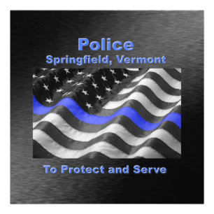 Springfield, Vermont. Polis Fototryck