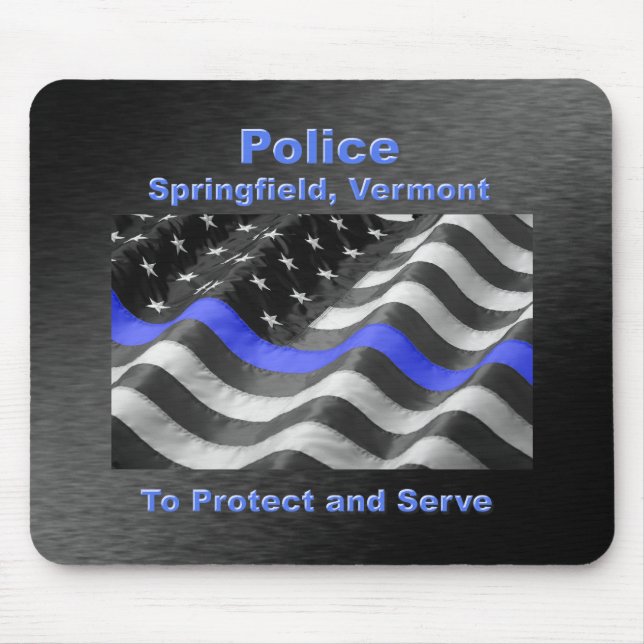 Springfield, Vermont. Polis Musmatta (Framsidan)