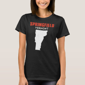 Springfield Vermont USA State America Travel Vermo T Shirt