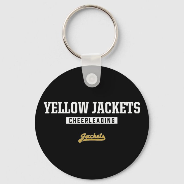 Springfield Yellow Jackets logotyp för Cheerleadin Nyckelring (Framsida)
