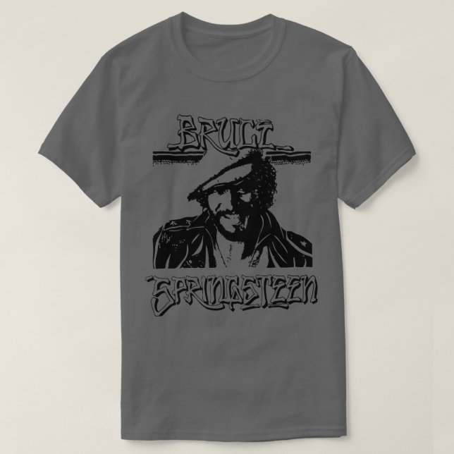 Springsteen 1970s-banderoll t shirt (Design framsida)