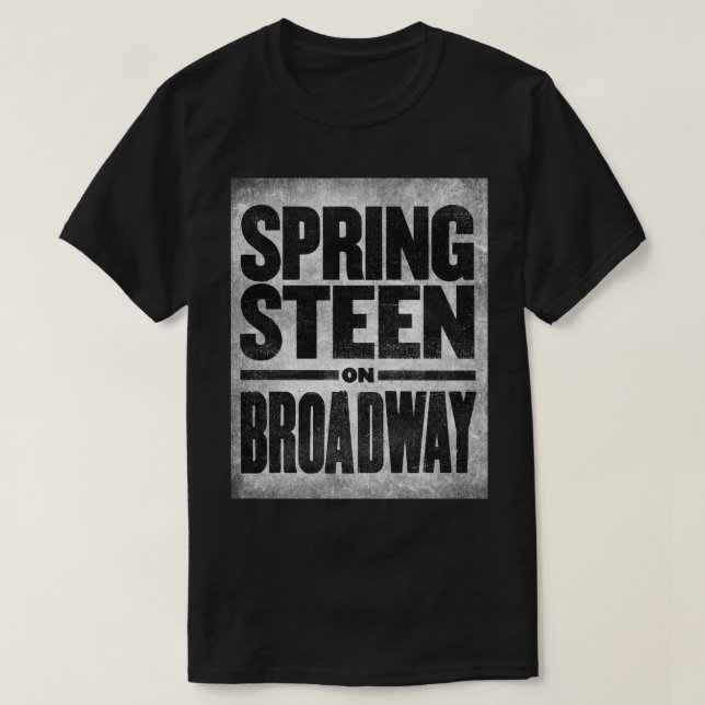 Springsteen på Broadway Walter Kerr Theater T Shirt (Design framsida)