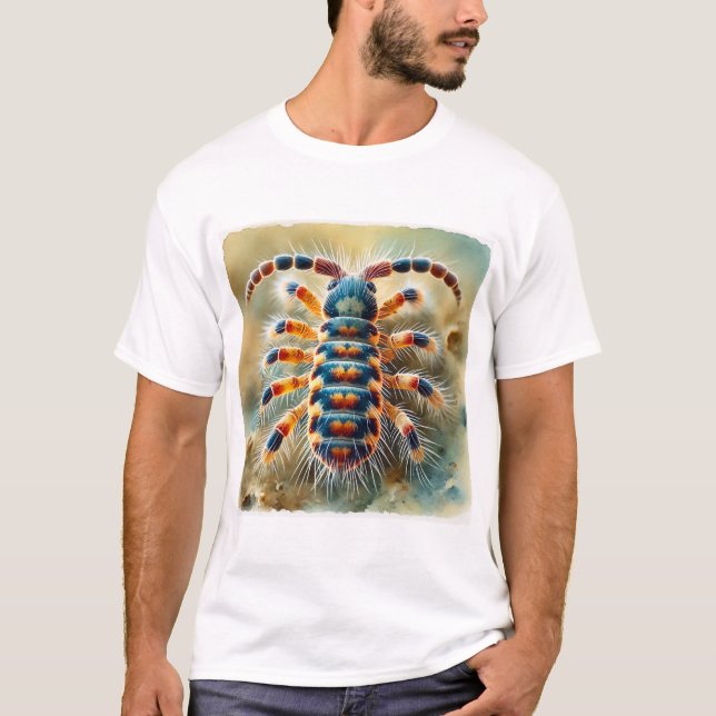 Springtail Insect 270824IREF213 - Watercolor T Shirt (Framsida)