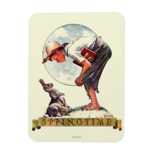 Springtime, 1935-pojke med bunny magnet