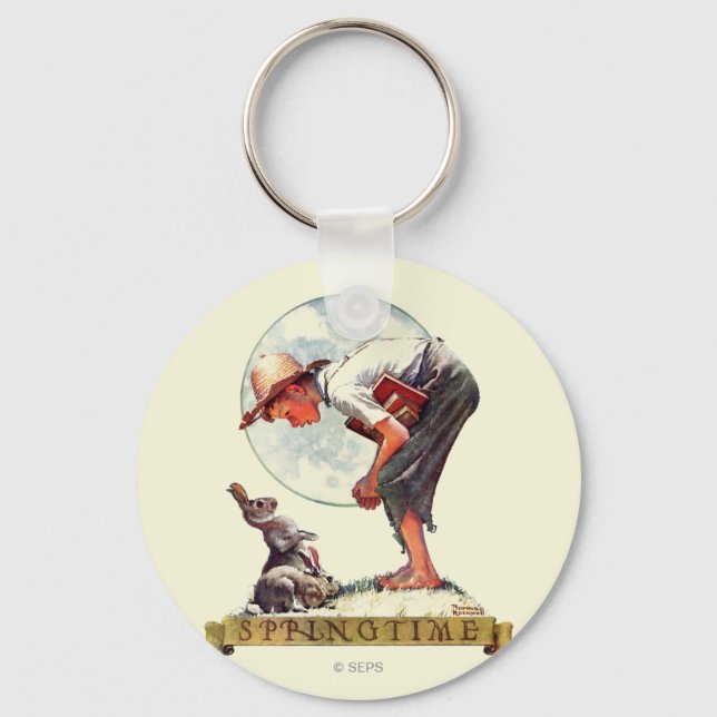 Springtime, 1935-pojke med bunny nyckelring (Framsida)