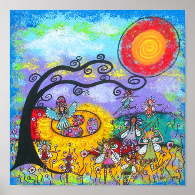 Springtime-Älvor Skriv ut Poster (Framsidan)