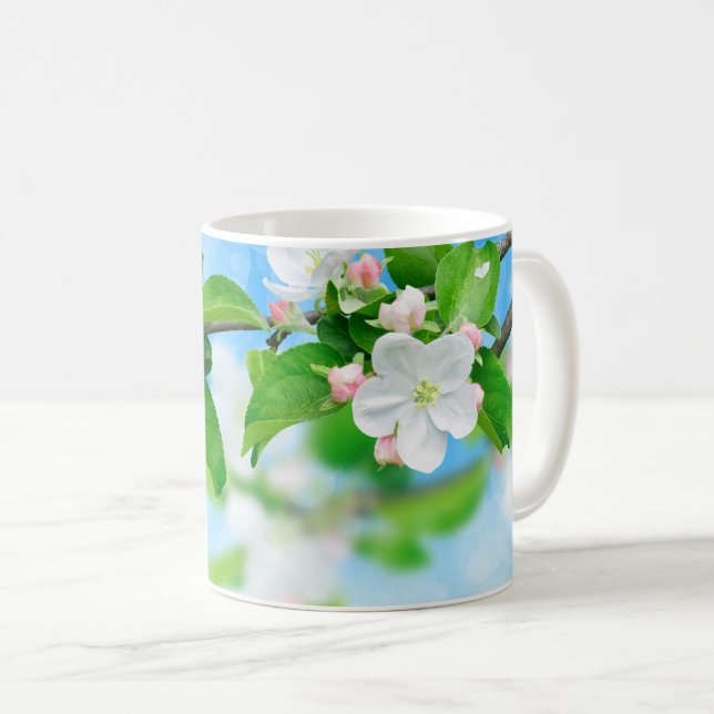 Springtime (äppelblommor) kaffemugg (Framsida höger)