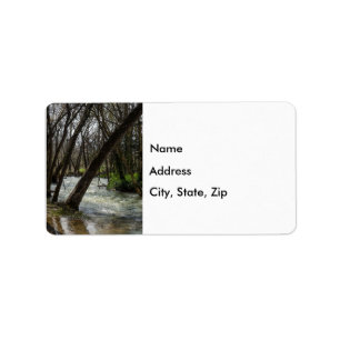 Springtime at Finley River Address Label Adressetikett