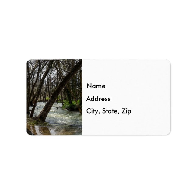 Springtime at Finley River Address Label Adressetikett (Framsidan)