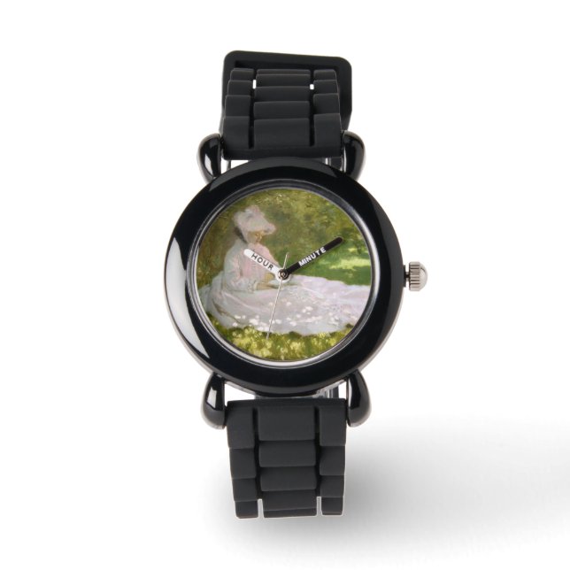Springtime av Claude Monet Armbandsur (Framsida)