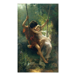 Springtime av Pierre Auguste Cot Fototryck