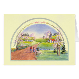 SPRINGTIME av SHARON SHARPE Hälsningskort