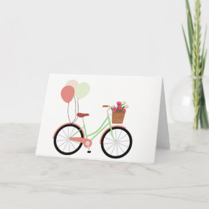 Springtime Bicycle Greeting Card Kort