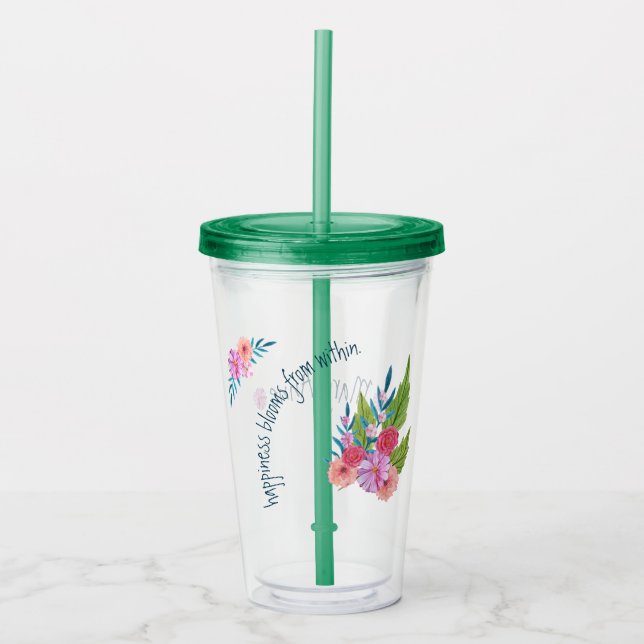 Springtime-Blommigt Take Away Mugg (Framsida)