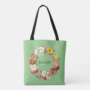 Springtime-Blommigtens krandmall Tygkasse