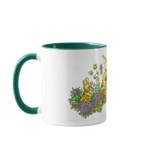 Springtime Bunnies i Fält i Flowers