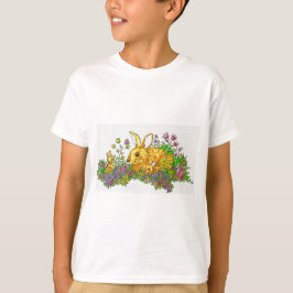 Springtime Bunnies i Fält i Flowers T Shirt