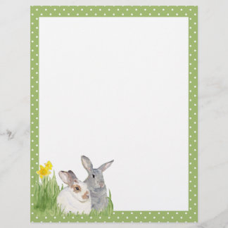 Springtime Bunnies i Flowers