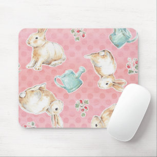 Springtime Bunnies Mönster Musmatta