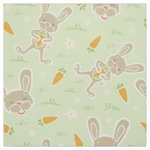 Springtime Bunny Carrots Tyg