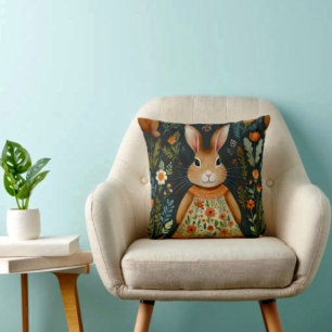 Springtime Bunny Magic Dekorativ kudde