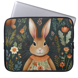 Springtime Bunny Magic Electronics Bag Laptop Fodral