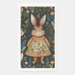 Springtime Bunny Magic Guest Towels Pappersservett