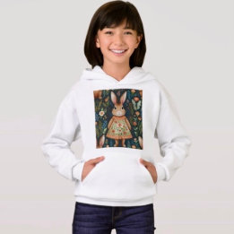 Springtime Bunny Magic Hoodie T Shirt