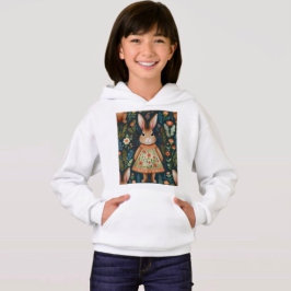 Springtime Bunny Magic Hoodie T Shirt