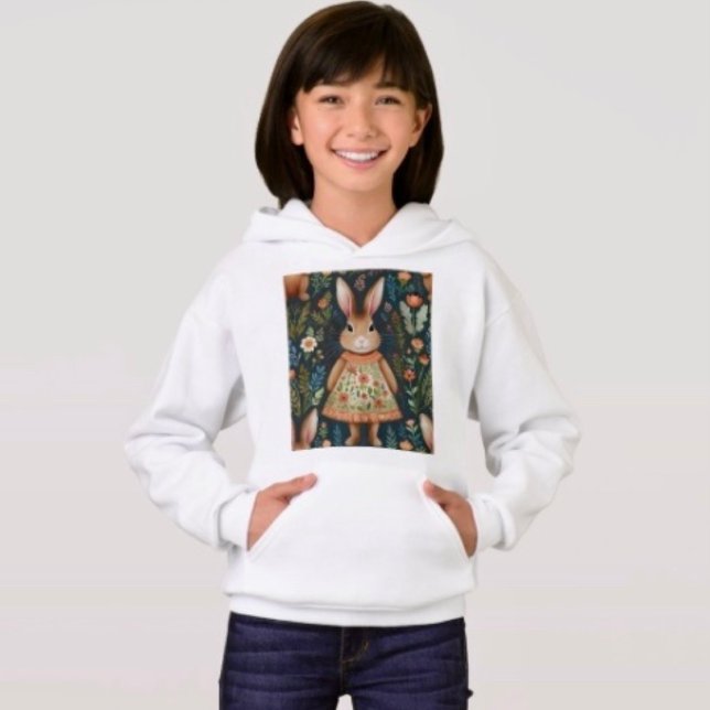 Springtime Bunny Magic Hoodie T Shirt (Skapare uppladdad)
