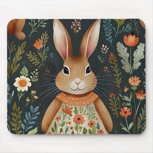 Springtime Bunny Magic Mousepad Musmatta (Framsidan)