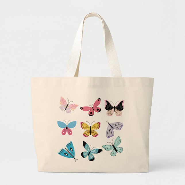 Springtime Butterflies Jumbo Tygkasse (Framsidan)