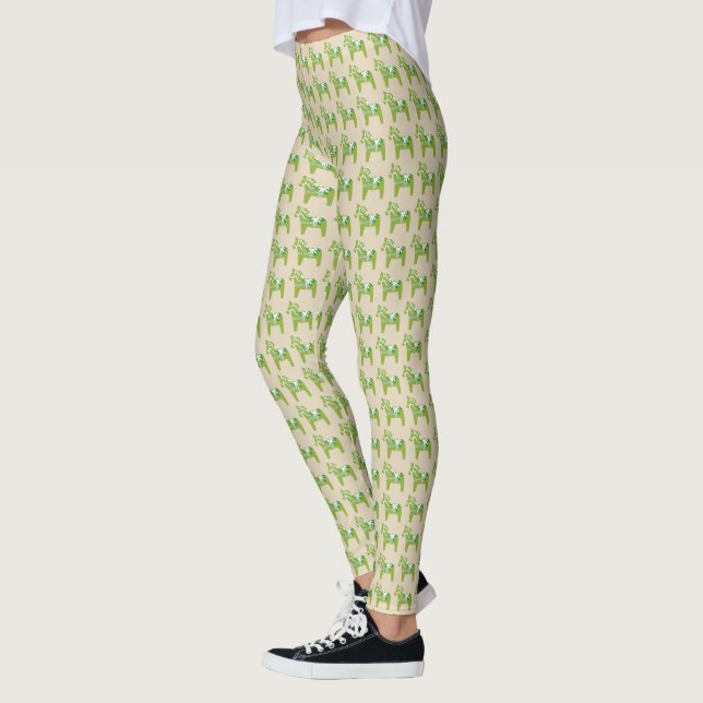 Springtime Dala Horse Leggings (Vänster)