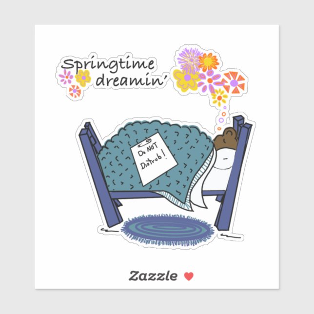 Springtime Dreaming Groundhog Klistermärken (Ark)