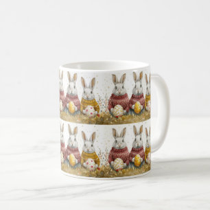 Springtime Egg Bouquet: Colorful Firande Kaffemugg