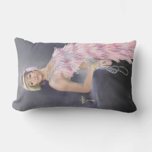 Springtime Flapper Lumbar Pillow Lumbarkudde