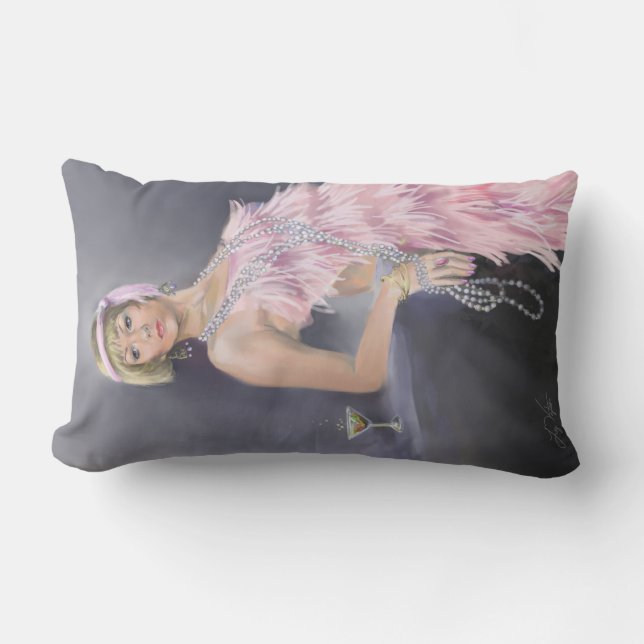 Springtime Flapper Lumbar Pillow Lumbarkudde (Framsida)