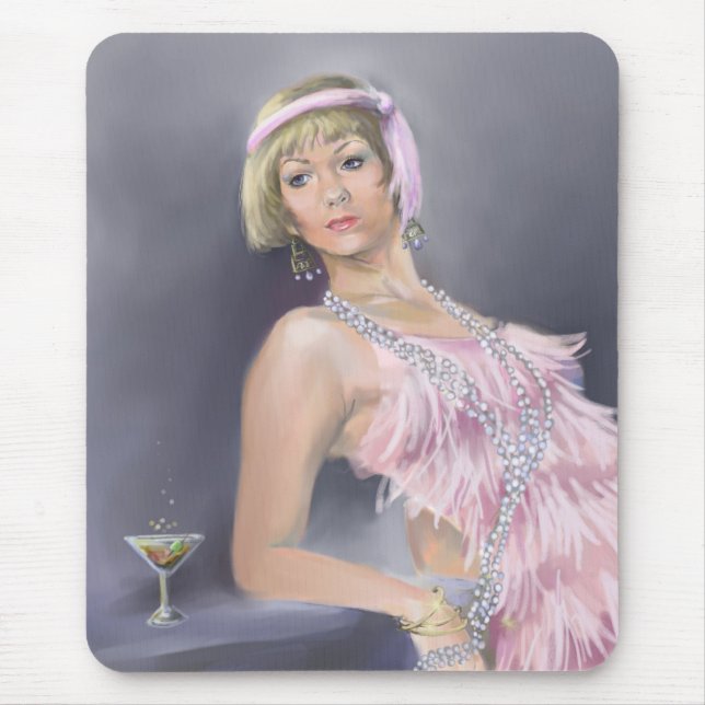 Springtime Flapper Mousepad Musmatta (Framsidan)