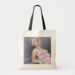 Springtime Flapper Tote Tygkasse