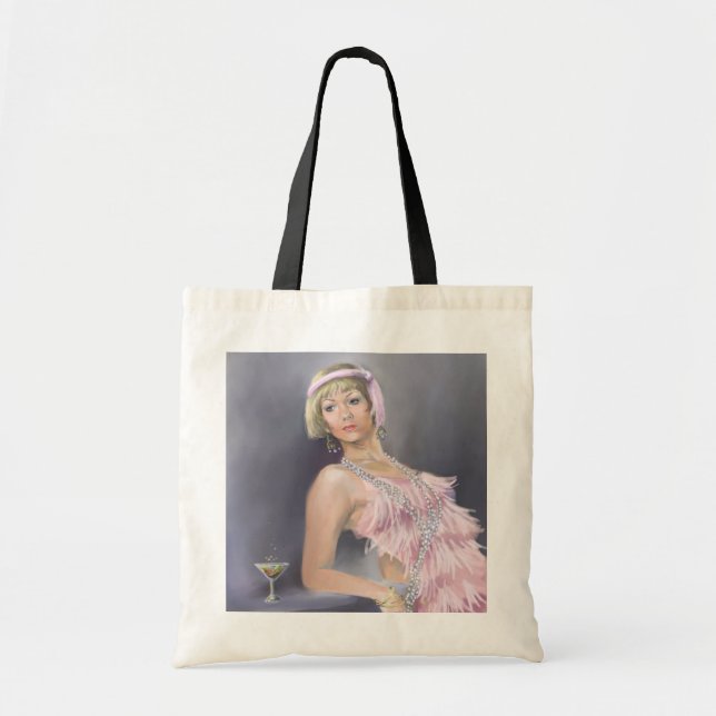 Springtime Flapper Tote Tygkasse (Framsidan)