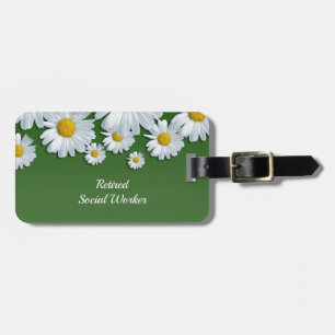 Springtime Flowers, White and Gult Daisys Bagagebricka